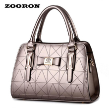 New spring/summer 2016 Women PU leather handbags bowknot with the female bag women messenger high quality bags
