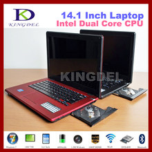 Free Shipping 14.1″ LED Laptop Computer, Intel Celeron 1007U Dual Core, 4GB RAM+320GB HDD, DVD-RW, 1080P HDMI, Silk Metal Sell