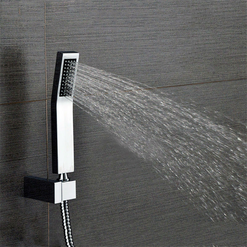 Free Shipping hand held shower head sets brass handheld shower +1.5M stainless steel shower hose + abs holder 03-192