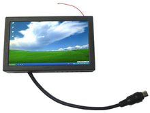 7 inch 16:9 touch screen monitor for machine, open frame metal case.USB VGA input monitor.
