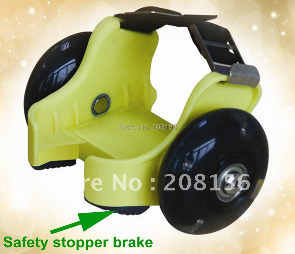 Roller skate accessories unique flashing wheel attach to shoes with