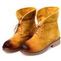2017 Spring Autumn Ankle Boots For Women Medium Heel Flock Women s Ankle Boot Fashion Short