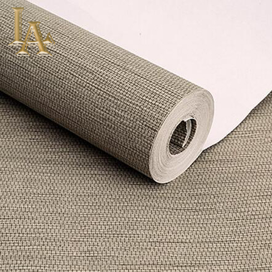 high quality simple modern home wallpaper rolls sofa living room background straw wall paper pattern papel de parede W183