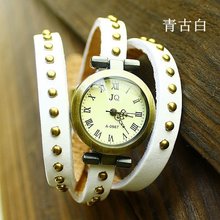 Vintage Long Band Genuine Cow leather Watch Women Men ROMA Header Ladies Bracelet Dress Quartz Wristwatches Relojes KOW005 HAI