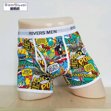 2016 High Quality Mens Underwear Boxers Sexy Printed Underwear Men Cotton Underpants Cuecas Boxers Fashion Men’S Shorts Boxer