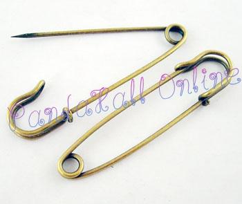 Nickel Free Iron font b Kilt b font Pins Antique Bronze Color 70mm long 18mm wide