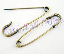 Nickel Free Iron Kilt Pins, Antique Bronze Color, 70mm long, 18mm wide, 6mm thick, hole: about 6mm