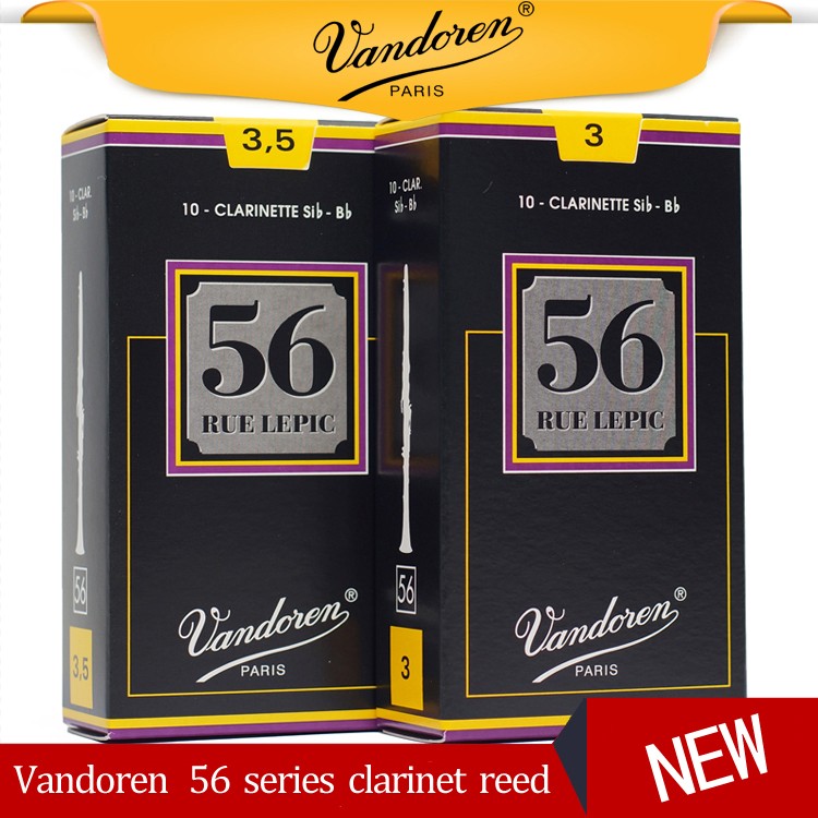 Description Picture 3 of itemFRANCE Original Vandoren 56 Clarinet Reed Larinette Sib Bb Reeds Bb Clarinet Rue Lepic Reeds Strength 2.5 3 3.5  3.5+ Box of 10