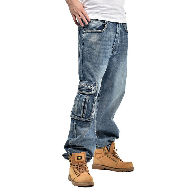 hip hop baggy jeans men's