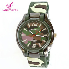 2015 nueva marca hombre relojes relojes del ejército moda deportes cuarzo verde