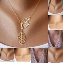 necklace fashion fine jewelry statement summer jewelry necklaces & pendants women collier colares choker Leaves rose gold chains