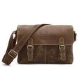 Promotion Best Quality 100 Crazy Horse Genuine Leather Men Messenger bags shoulder bags Crossbody cowhide leather