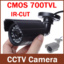 MiNi CCTV Security Camera Outdoor Bullet 700TVL 1/3 Color IR-CUT Filter CMOS 3.6mm Lens 24IR Leds Waterproof ABS plastic case