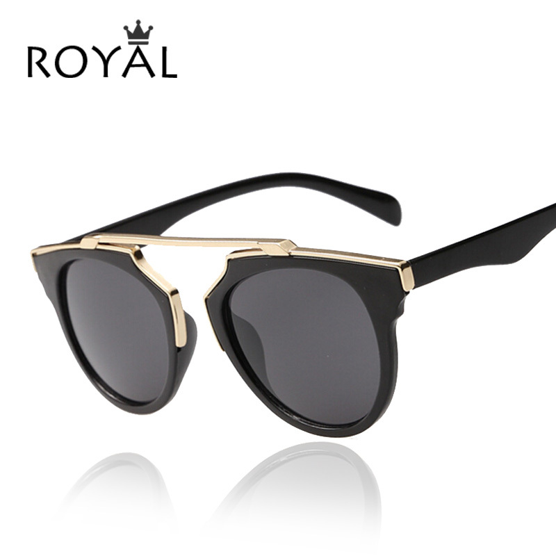 High quality women brand designer sunglasses round mirrored shades cat eye glasses ss206