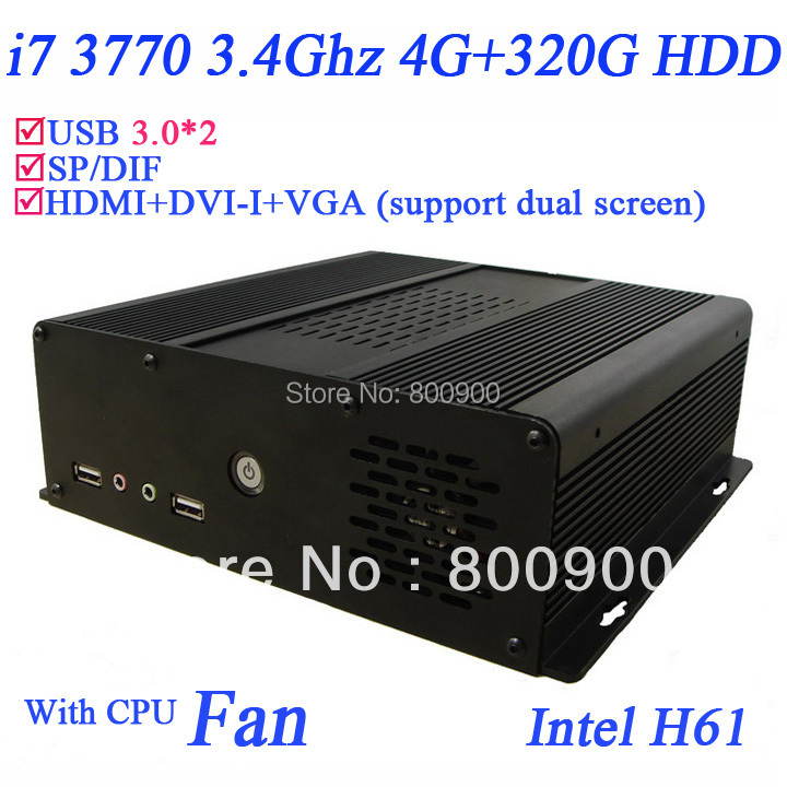High end pc i7 quad core windows 7 64 bit   gpu H61 HD4000  4  RAM 320  HDD  USB 3.0 HDMI VGA DVI