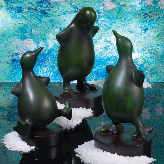 Creative Mediterranean style ornaments entrance living room furnishings Penguin clothing store featured three piece decoration