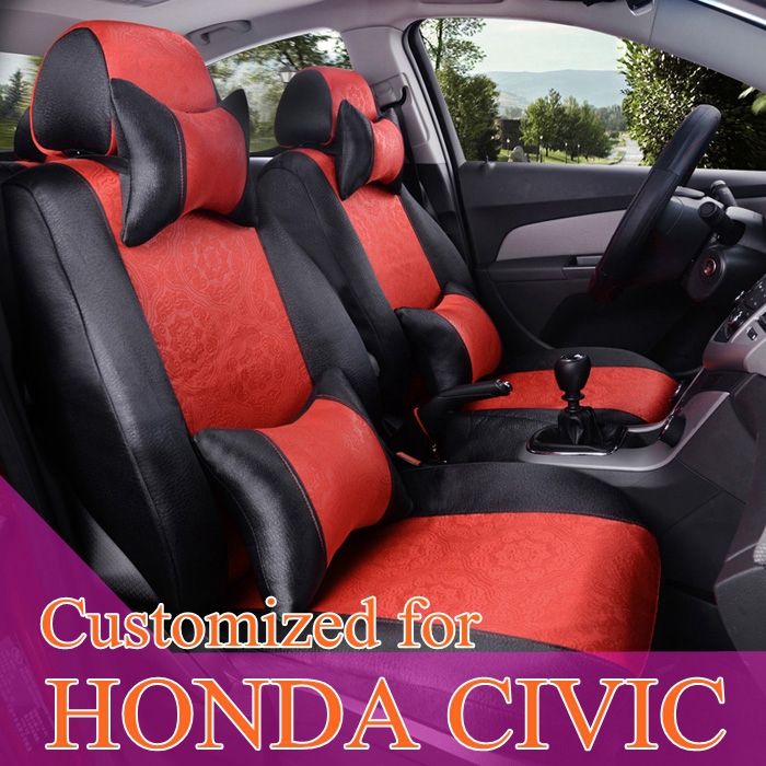 Custom car seat covers for Honda civic seat covers accessories sets ice