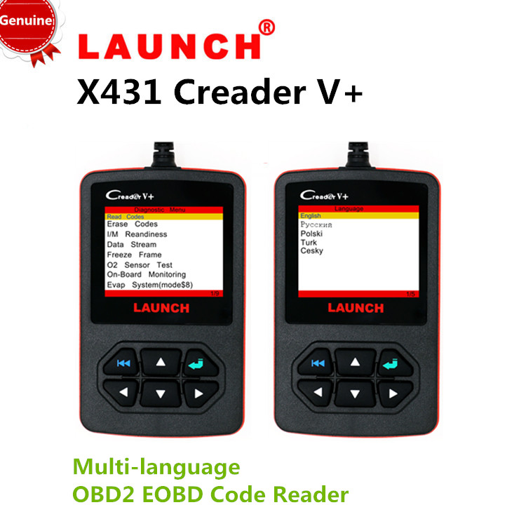   CReader V + OBD2 -       launch-x431 CReader V 5  DHL  