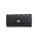 2016 New Korean Style Long Multi functional Wallet Women Classic Rhombic Plaid Tri fold Money Clip