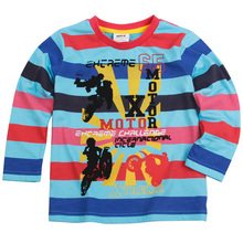 FREE SHIPPING A3023# Blue 18m/6y 4pieces /lot printed lovely cartoon character boy spring autumn long sleeve T-shirt