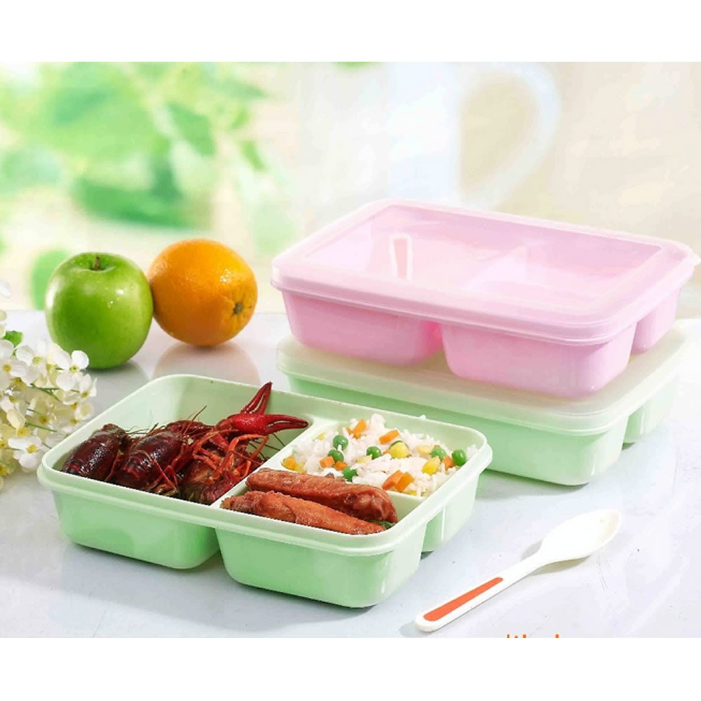 Купить 3 отсеков хранения свежий обед коробки lunchboxes Бенту еда ...