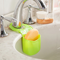 Creative Kitchen Sink Waterproof Sundries Storage Basket Bathroom PVC Hanging Bag Drain Organizer Rangement Cuisine SN016