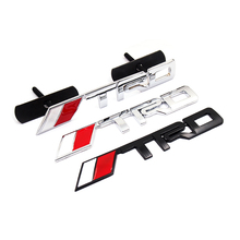 3D Grill Decal TRD Grille Emblem Fit For Toyota Racing Car Logo JDM Hood Badge Front Auto Black/Silver color free shipping