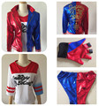 Suicide Squad Harley Quinn Costume Female Clown Cosplay Clothing Halloween Costumes For Women Anime Coat Jacket