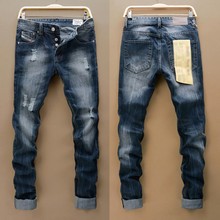2016 Limited Stripe Button Fashion font b Men b font Jeans Dsq Wholesale Retail New Brand