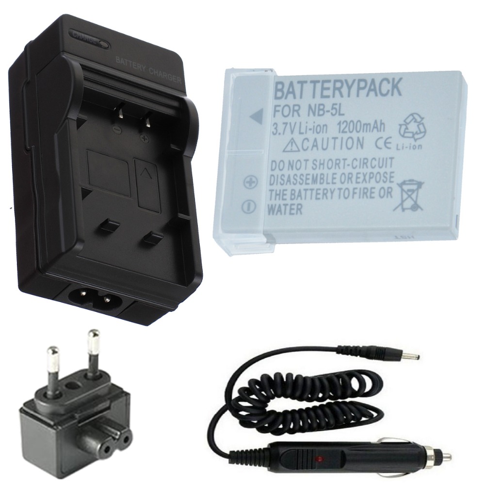 Battery+Charger for Canon NB-5L,CB-2LX and PowerShot S100 S110 SX200 IS,SX200IS,SX210 IS,SX210IS,SX230 HS,SX230HS Digital Camera