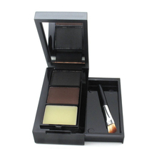 2015 New Arrivals 2 Color Optional High Quality Cosmetic Eyebrow Powder Shadow Eyebrow Wax Palette Brush