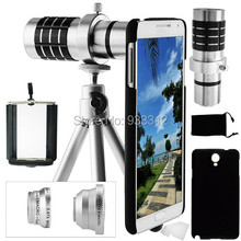Wholesales/9 Piece Camera Lens Set:For Samsung Galaxy S3/S4/S5/S6 EAGE+ 12x Optical Case Tripod Telephoto+3 Awesome Lenses