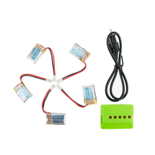 Lipo battery 3.7V 150mAh Batteies 5pcs and USB charger suit for jjrc H8 rc Quadcopter Airplane drone Spare Parts wholesale