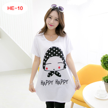 Lady Loose Design T-Shirts Plus Summer Short Sleeve Clothing 2016 Large Code Pregnant WomanWomen Fashion Tees