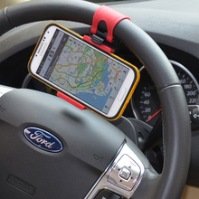 NEW Phone Holders for Automobile Steering Wheel Car High Quality Mounts & Holder For all Mobile Phone,GPS,Mp3,Mp4 under 5.2 inch