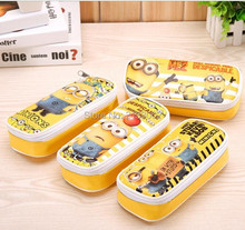 Cute Cartoon Despicable Me Minions Pencil Cases Kawaii School Suppliers Pencil Box Stationery Pen Pencil Bags