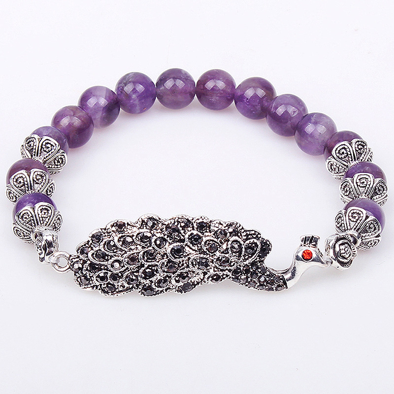 Fashion classic Brazil crater jewelry natural amethyst womens bracelet ...