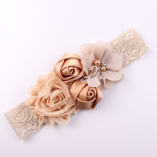 2016 New Lace Baby Headband Chic Lace Mix 4 Flower Princess Girls Headband Hair Bow Headband Baby Girl Children Hair Accessories