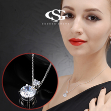 G&S Brand Christmas Gift Simple Crystal Necklace Jewelry Fashion Necklaces For Women 2014 Statement Necklace Free Shipping