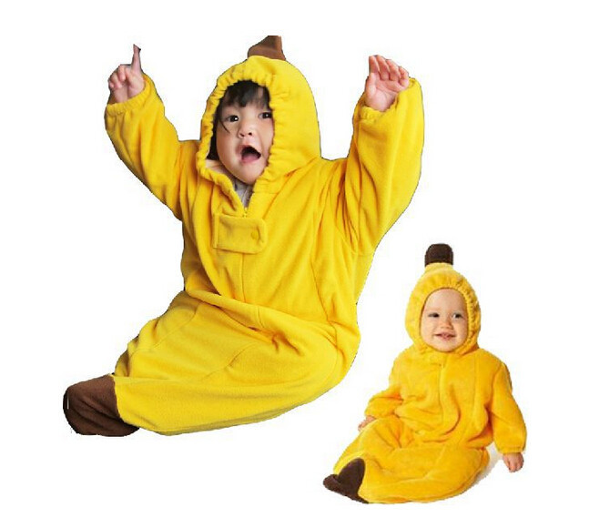 0-18months 2 Sizes Fruit Banana Newborn Photography Blanket Winter Warm Boys Girls Cosume Bedding Swaddle Baby Wrap Clothing (2)