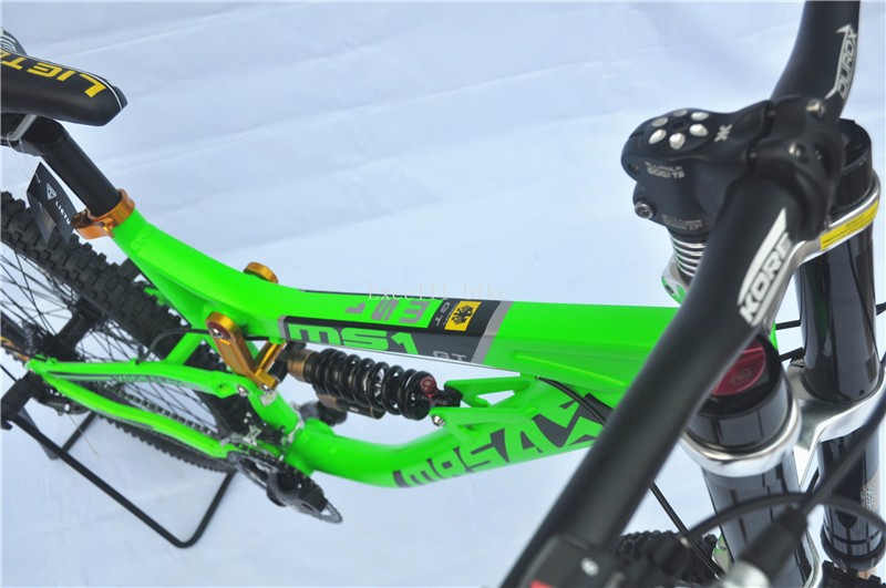 Bicicleta SHIMANO M455 Oil suspension Aluminium Alloy Soft-tail Frame Full Suspension Downhill Mountain Bikes 2611