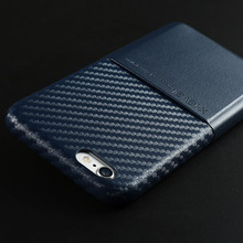 Fashion leather imitation carbon fiber texture Case for Apple iPhone 6s Card support for iPhone6 4.7 inch protective cover
