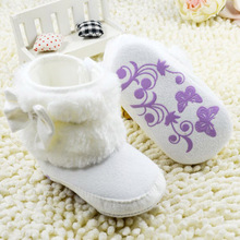 Baby Girls Winter Snow Boots NWT Infant Solid Bowknot Shoes Prewalker 0 18 Months Baby LD