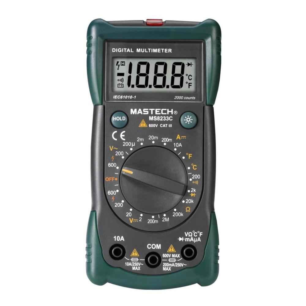 MASTECH MS8233C 3 in 1 Digital Multimeter K Type Thermocouple Contact .