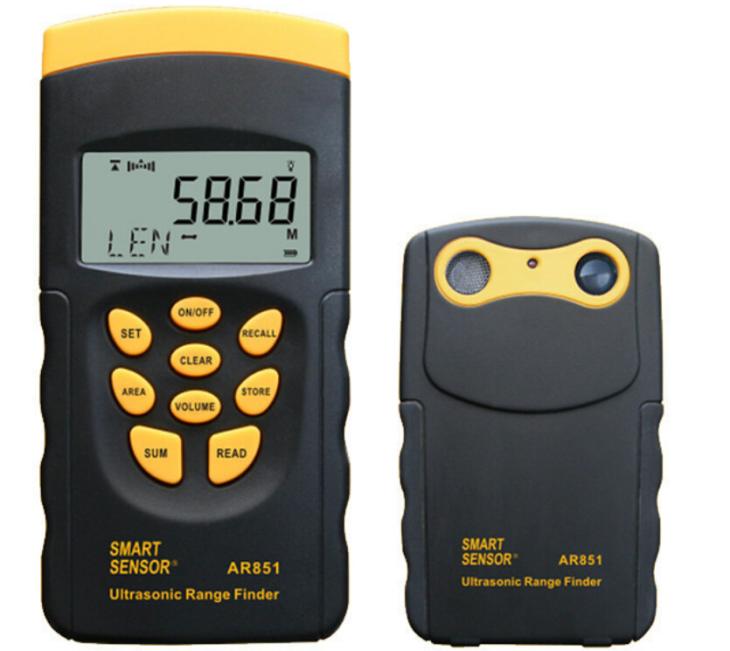 Ultrasonic Range Finder AR851 Digital Ultrasonic Distance Meter Tester