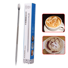 Barista Coffee Cappuccino Latte Decorating Art Pen Household Kitchen Cafe Tool Free ShippingFree Shipping