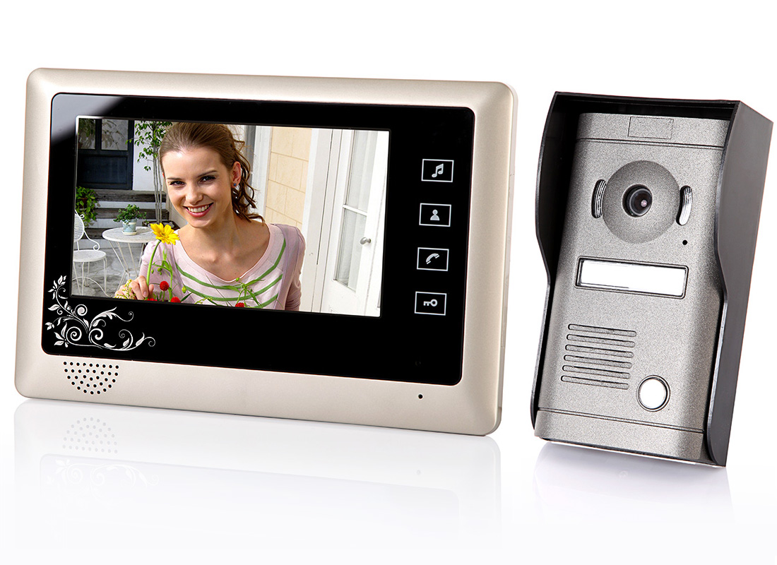 Купить 7 «tft lcd hd дверной звонок с камеры домашней безопасности ...