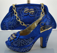 Wonderful wedding party sets matching shoes and bags for women African lady sandals and bag ME3303