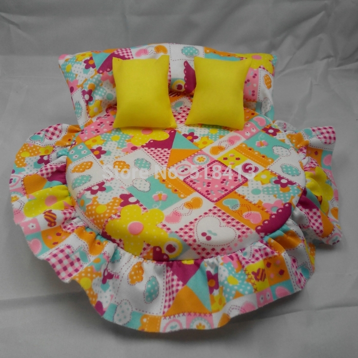 Doll bedding bed round simulation doll bed Gifts for girls