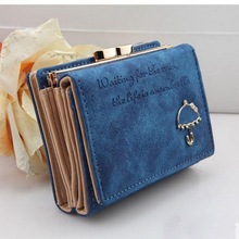 2015 Brand Designer Women Wallet Bags Best Leather Button Clutch Purse Lady Short Handbag Bag 9 Colors For Woman